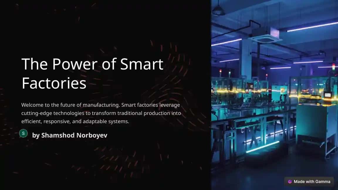 The Power of Smart Factories