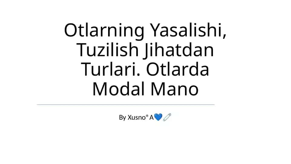 Otlarning Yasalishi, Tuzilish Jihatdan Turlari