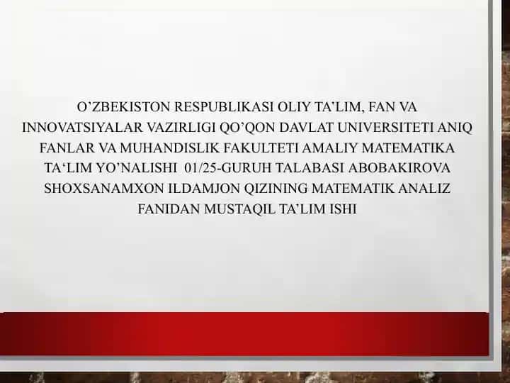haqiqiy sonlar toʻplami