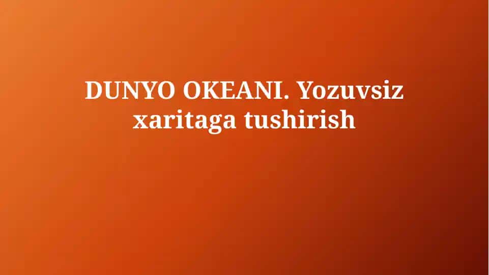 Dunyo okeani