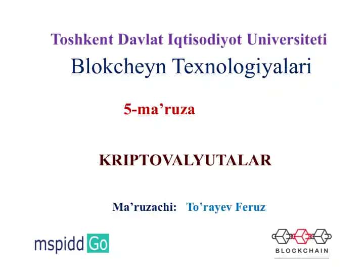 Blokcheyn Texnologiyalari