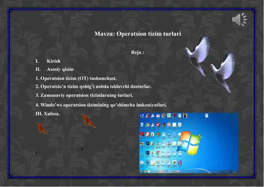 Operatsion tizim turlari