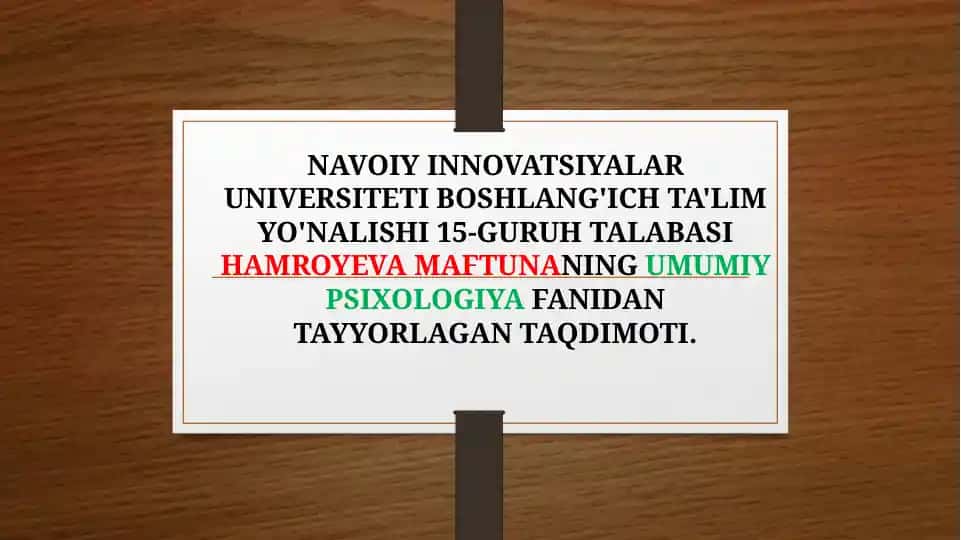 Go'daklik davrida psixik rivojlanishda kattalar bilan emotsional muloqot