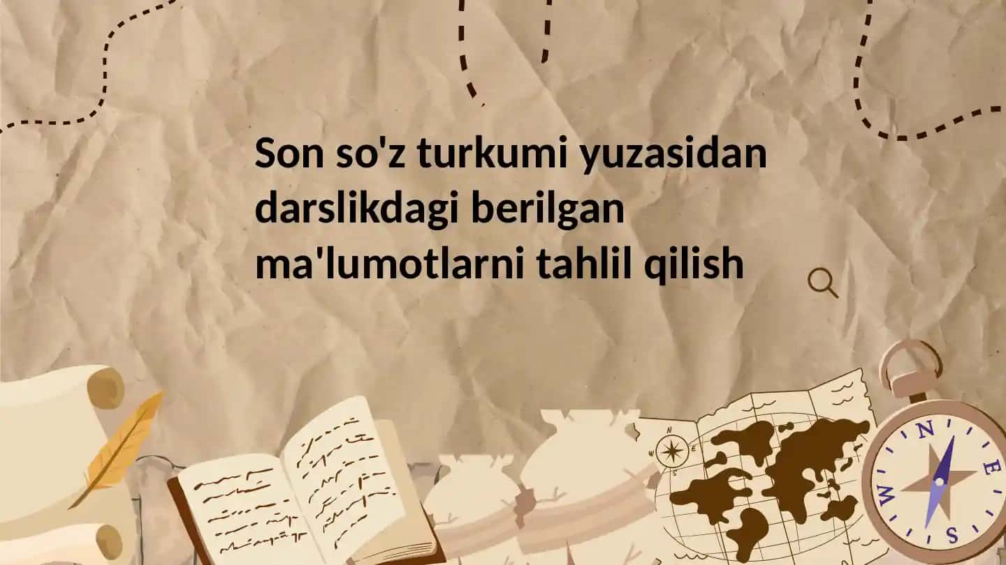 Son so'z turkumi