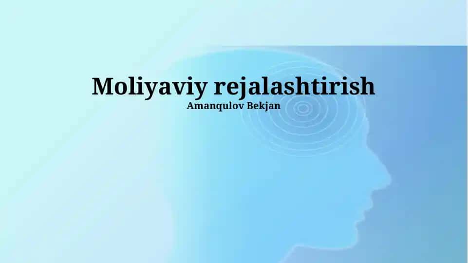 Moliyaviy rejalashtirish