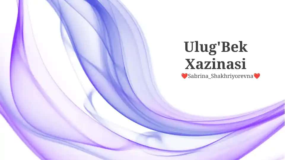 Ulug'Bek Xazinasi