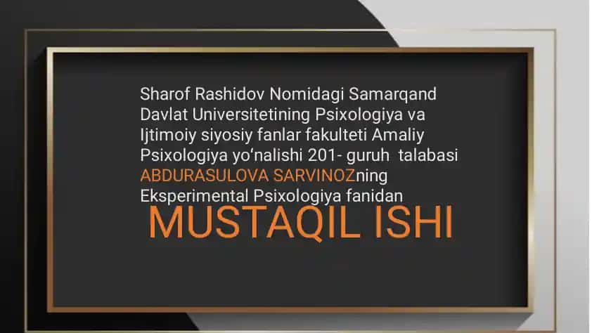 Xotiraning rivojlanishi