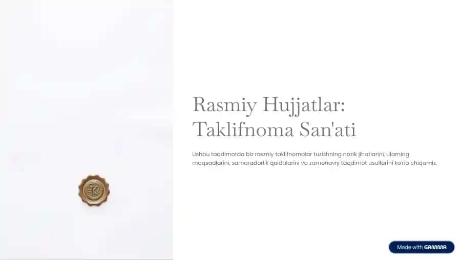 Taklifnoma San'ati