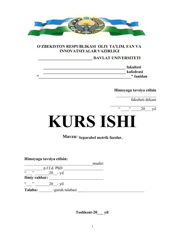 Separabel metrik fazolar