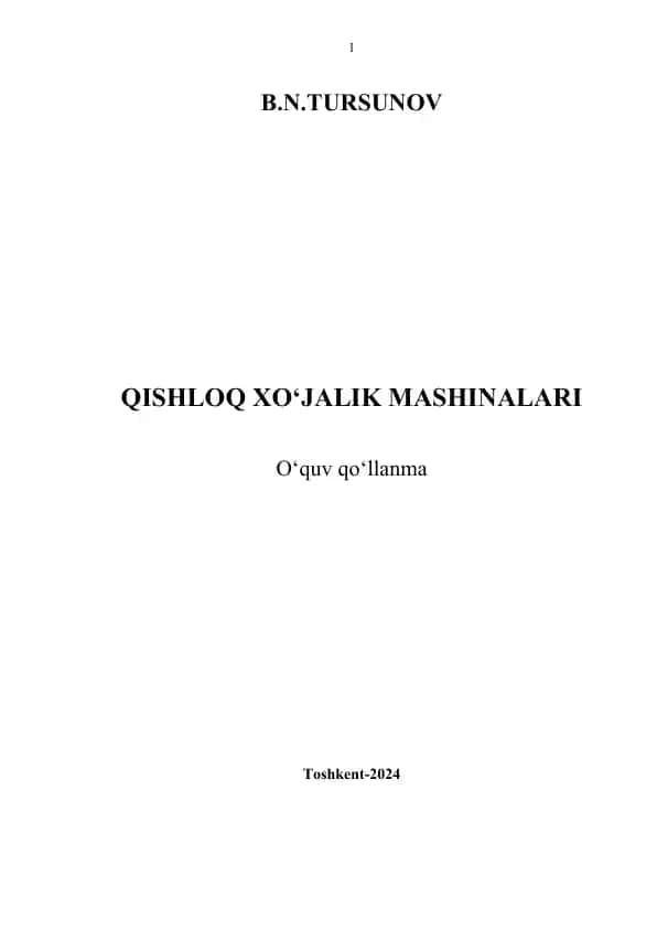 Qishloq xo‘jalik mashinalari