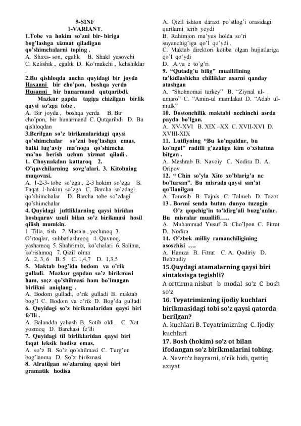 9-SINF 1-VARIANT