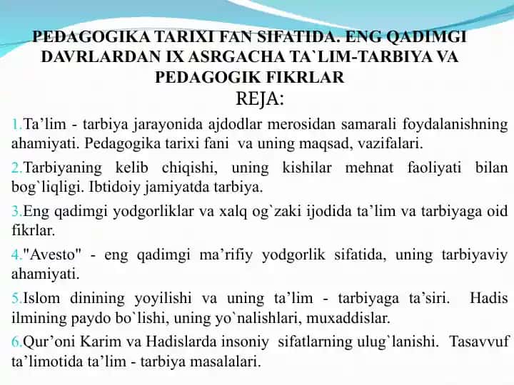 Pedagogika tarixi
