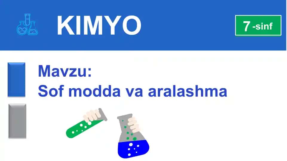 Sof modda va aralashma