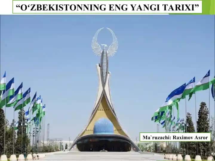 O‘zbekistonning eng yangi tarixi