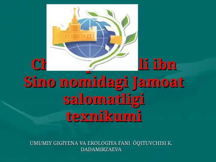 Atrof muhitni gigiyenik tekshirish usullari va DPMda mikroiqlim parametrlarini o‘rganish
