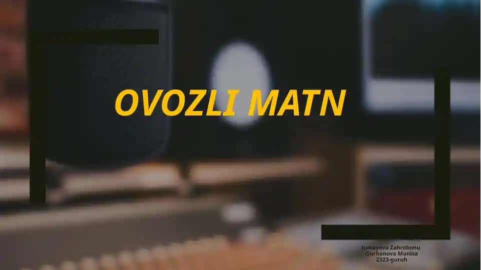 Ovozli matn