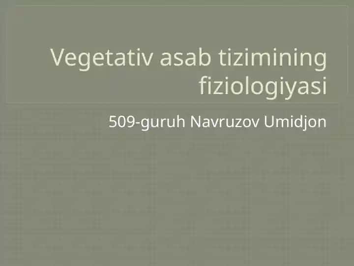 Vegetativ asabtizimi