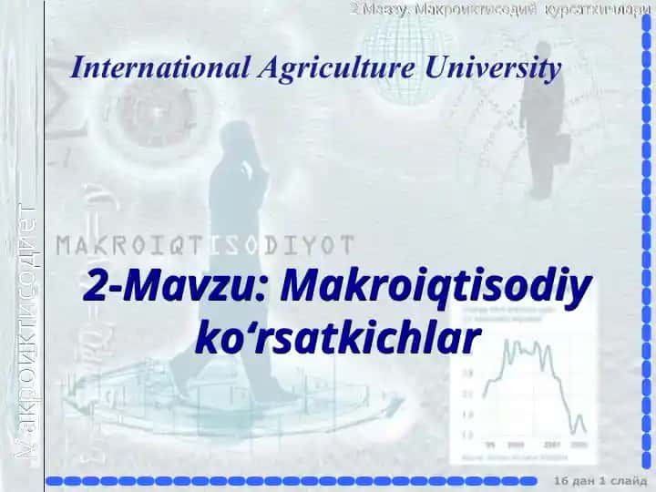 Makroiqtisodiy ko‘rsatkichlar