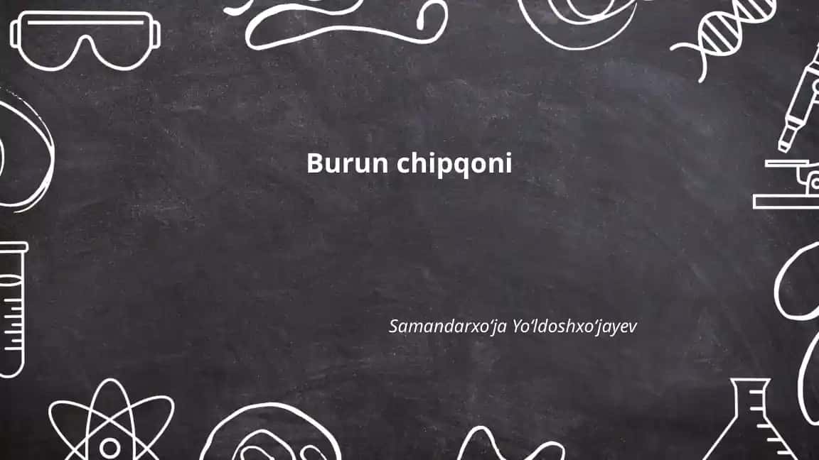 Burun chipqoniga sabab bo'luvchi omillar