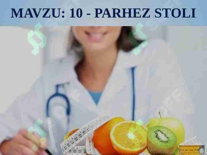 PARHEZ STOLI - 10