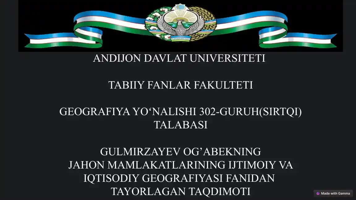 Lotin Amerikasining Tabiiy Resurslari va Iqtisodiy Rivojlanishi
