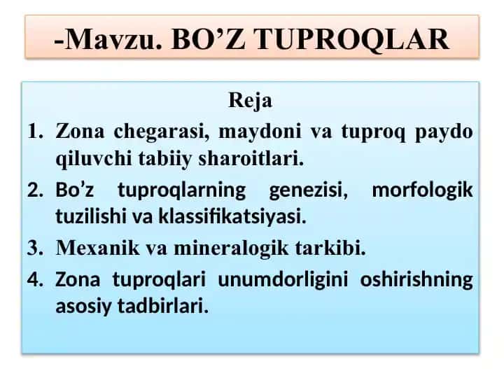 Bo'ztuproqlar