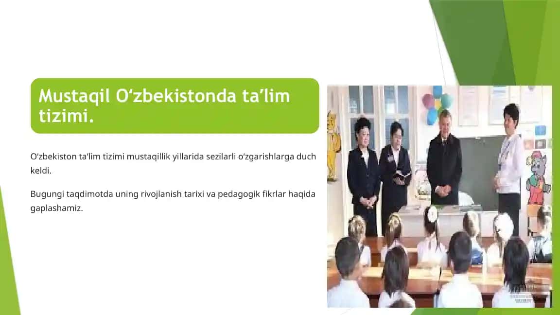 Oʻzbekiston taʼlim tizimi
