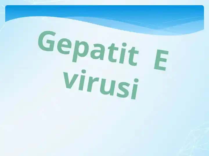 Gepatit E virusi
