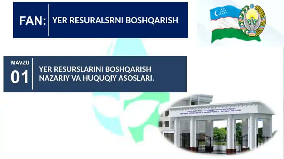 Yer resurslarini boshqarish