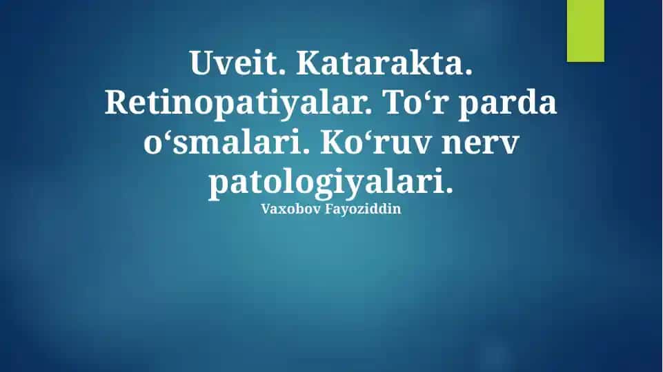 Diabetli retinopatiya
