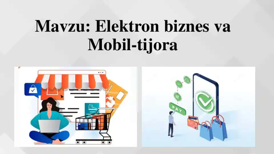 Elektron biznes va Mobil-tijora