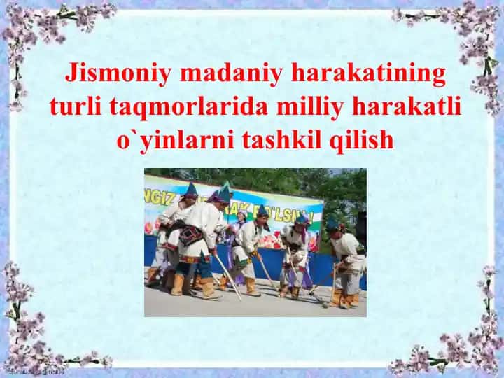 O’yinlar bilan bolalarni tarbiyalash