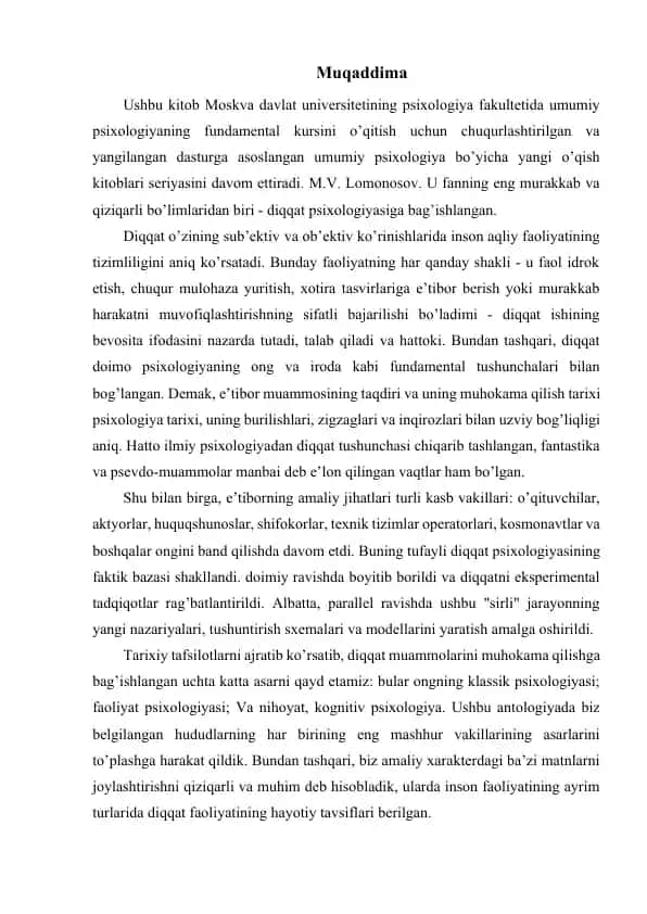 Umumiy Psixologiya