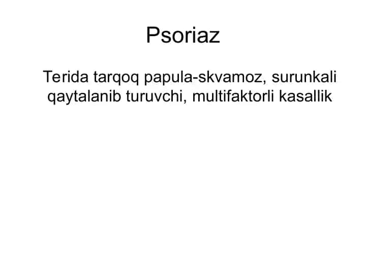 Psoriaz