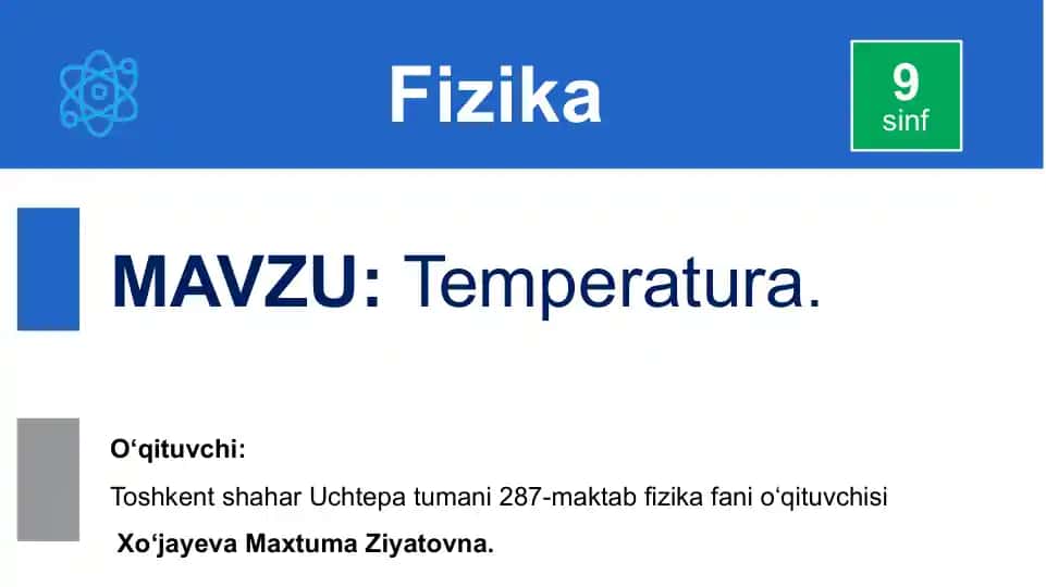 Temperatura