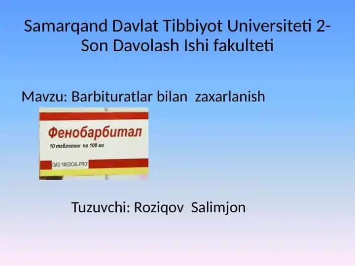 Barbituratlar