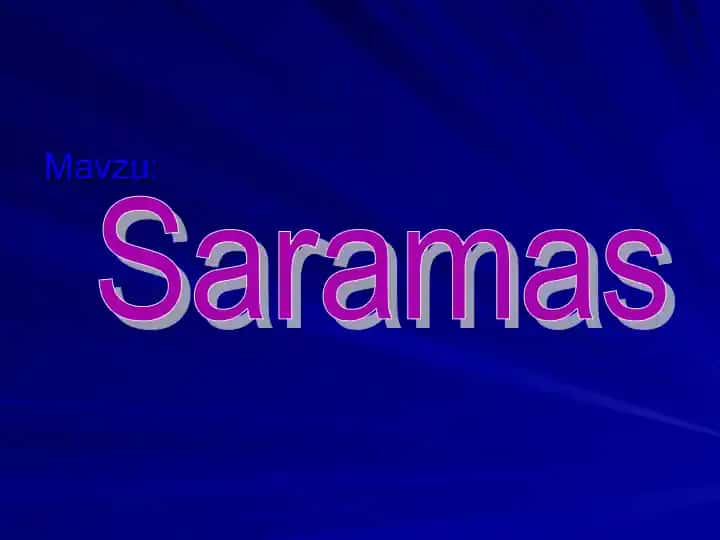 Saramas