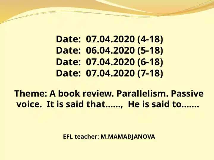 The Active and Passive Voice