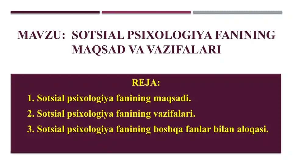 Sotsial Psixologiya