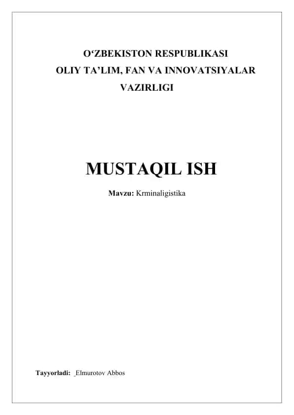 Kriminalistika