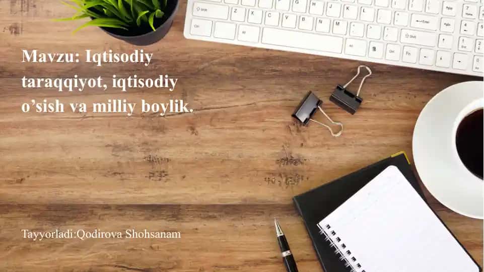 Iqtisodiyot haqida ma'lumotlar
