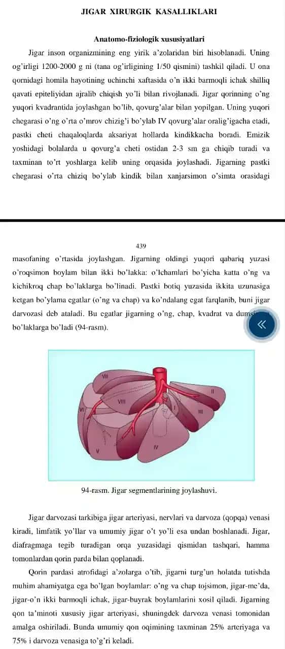 JIGAR XIRURGIK KASALLIKLARI