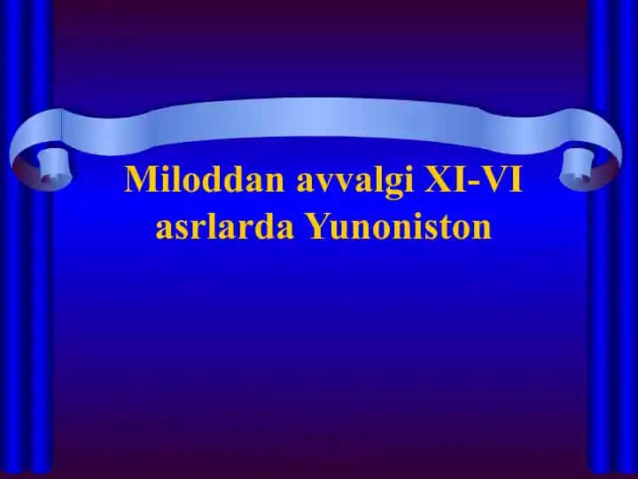 Yunoniston Tarixi