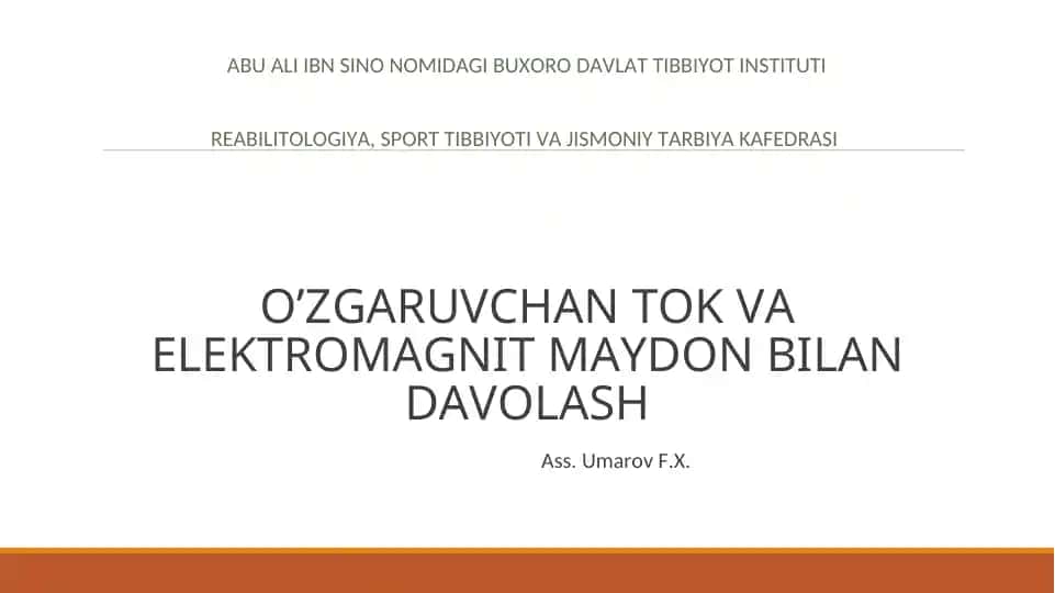 Elektromagnit davolash
