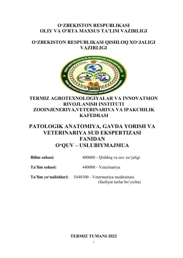 O‘quv-uslubiy majmua