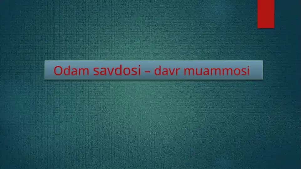 Odamsavdosi–davrmuammosi