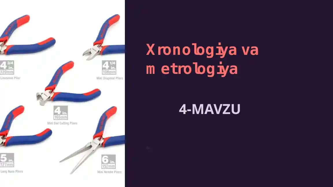 Xronologiya va metrologiya
