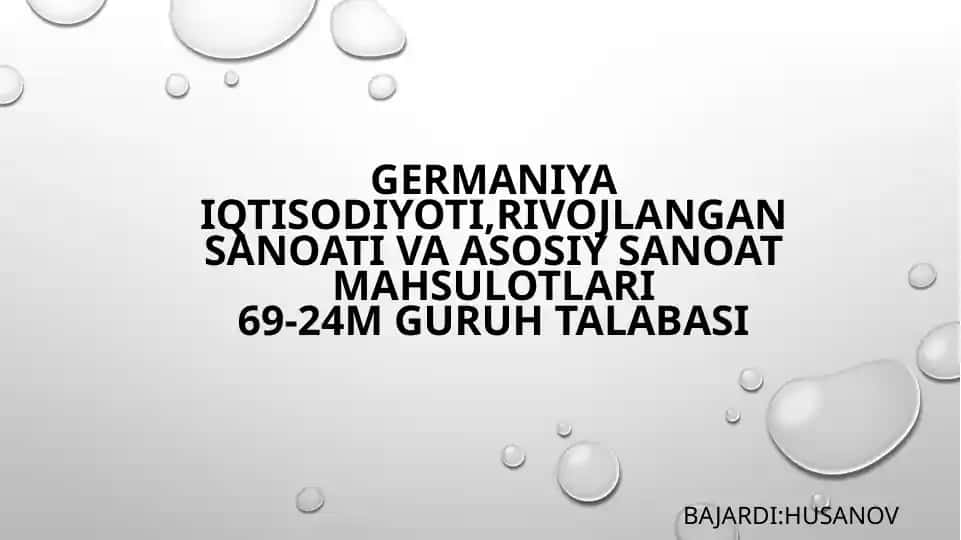 Germaniya iqtisodiyoti