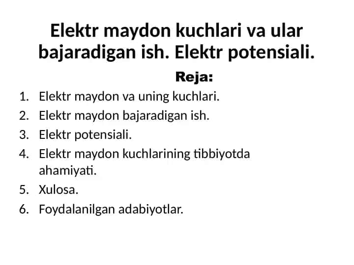 Elektr maydon