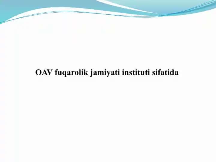 OAV fuqarolik jamiyati instituti